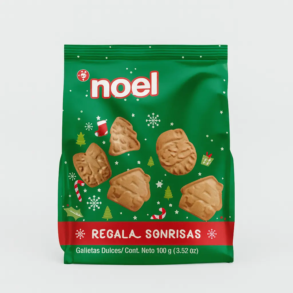 NOEL COOKIES / GALLETAS REGALA SONRISAS 100GR