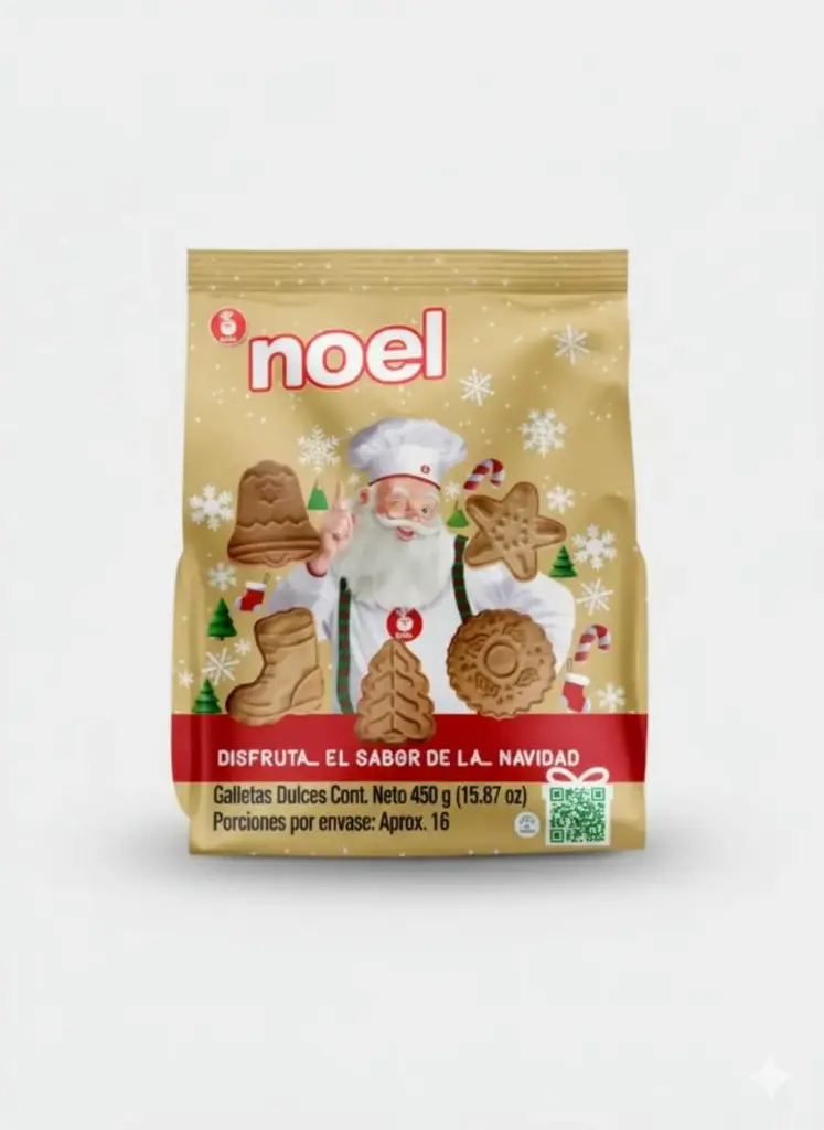 NOEL SWEET COOKIES / GALLETAS DISFRUTA EL SABOR DE LA NAVIDAD 450GR