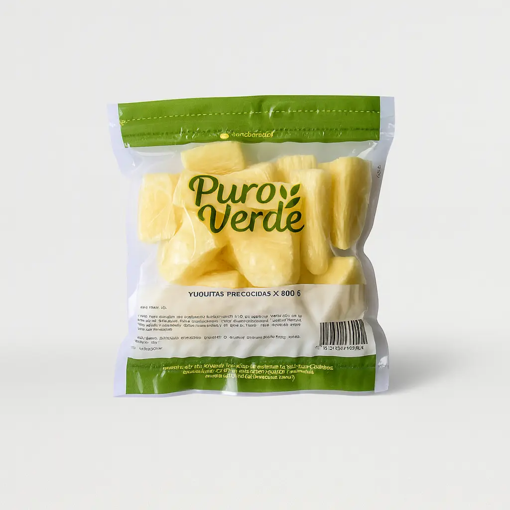 PRECOOKED CASSAVA / YUCA 500 Gr PURO VERDE