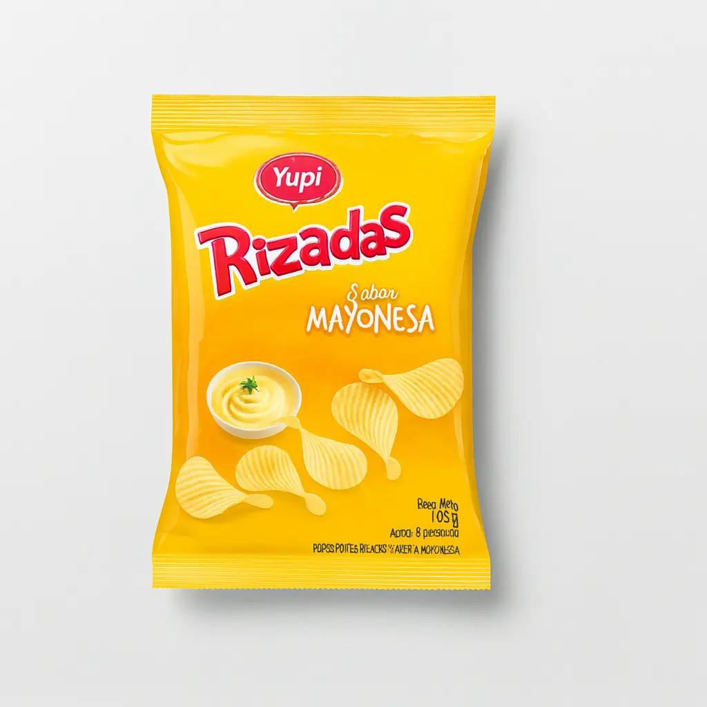 RIZADAS CHIPS MAYONNAISE / PAPAS RIZADAS MAYONESA 105 Gr