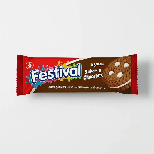 [9M] CHOCOLATE COOKIE / GALLETA DE CHOCOLATE FESTIVAL 50 Gr