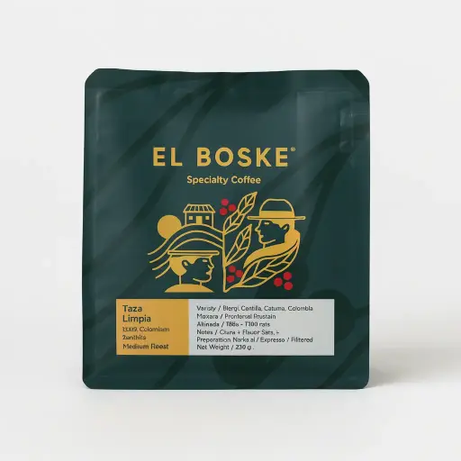 COFFEE BEANS TAZA LIMPIA EL BOSKE 250GR