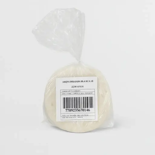 FRESH THICK AREPA WITHOUT SALT - AREPA GRUESA SIN SAL (5PC)880GR