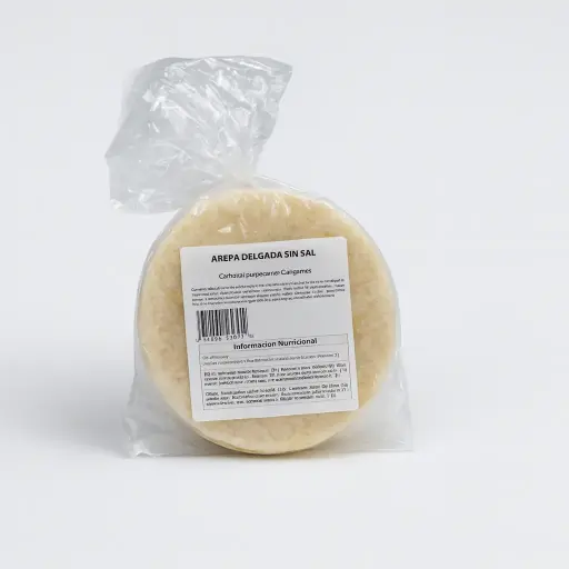 FRESH THIN AREPA WITHOUT SALT - AREPA DELGADA SIN SAL (10PC)1260GR