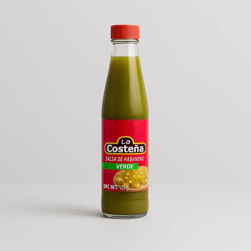 GREEN HABANERO HOT SAUCE LA COSTEÑA / 145 ML