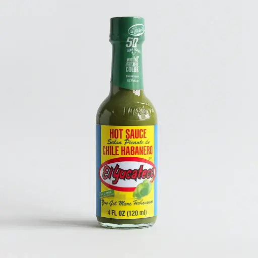 GREEN HABANERO SAUCE/ SALSA VERDE HABANERO EL YUCATECO 120 ml