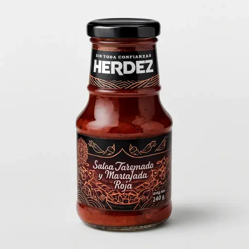 GRILLED AND CRUSHED RED SAUCE / SALSA ROJA TATEMADA Y MARTAJADA | 240 Gr