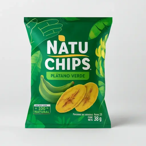 NATUCHIPS GREEN BANANA / PLÁTANO VERDE 38 Gr