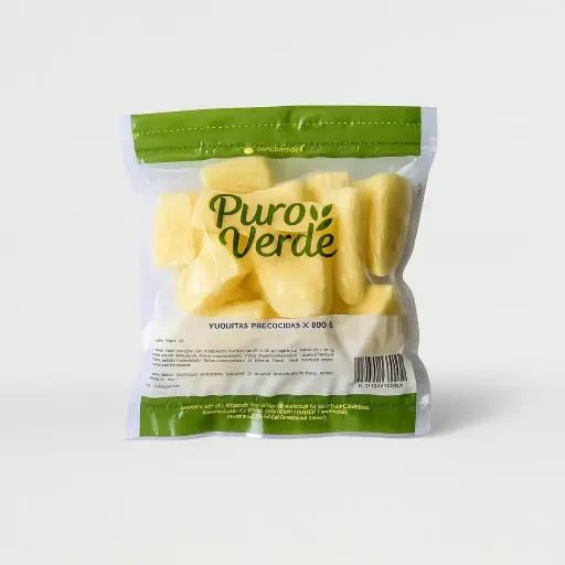 PRECOOKED CASSAVA / YUCA 500 Gr PURO VERDE