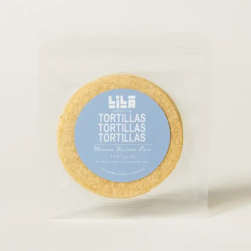 WHITE ARTISIAN CORN TORTILLA 12CM 250GR